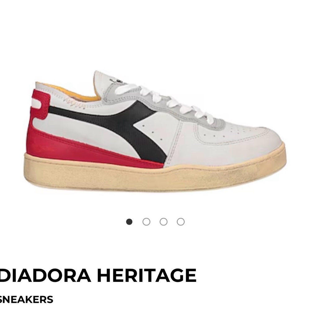 Diadora Heritage Sneakers - White, Red, Black